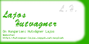 lajos hutvagner business card